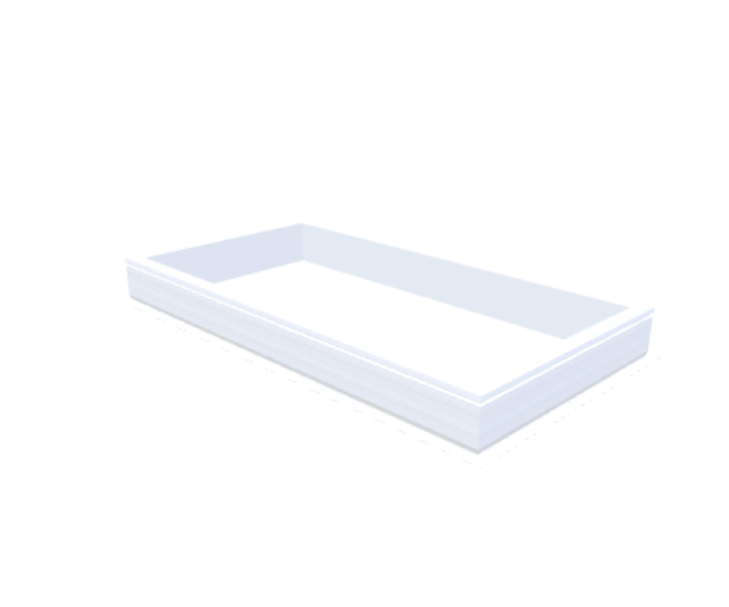 PVC-Aufsatzkranz 90x180 cm - Skylux